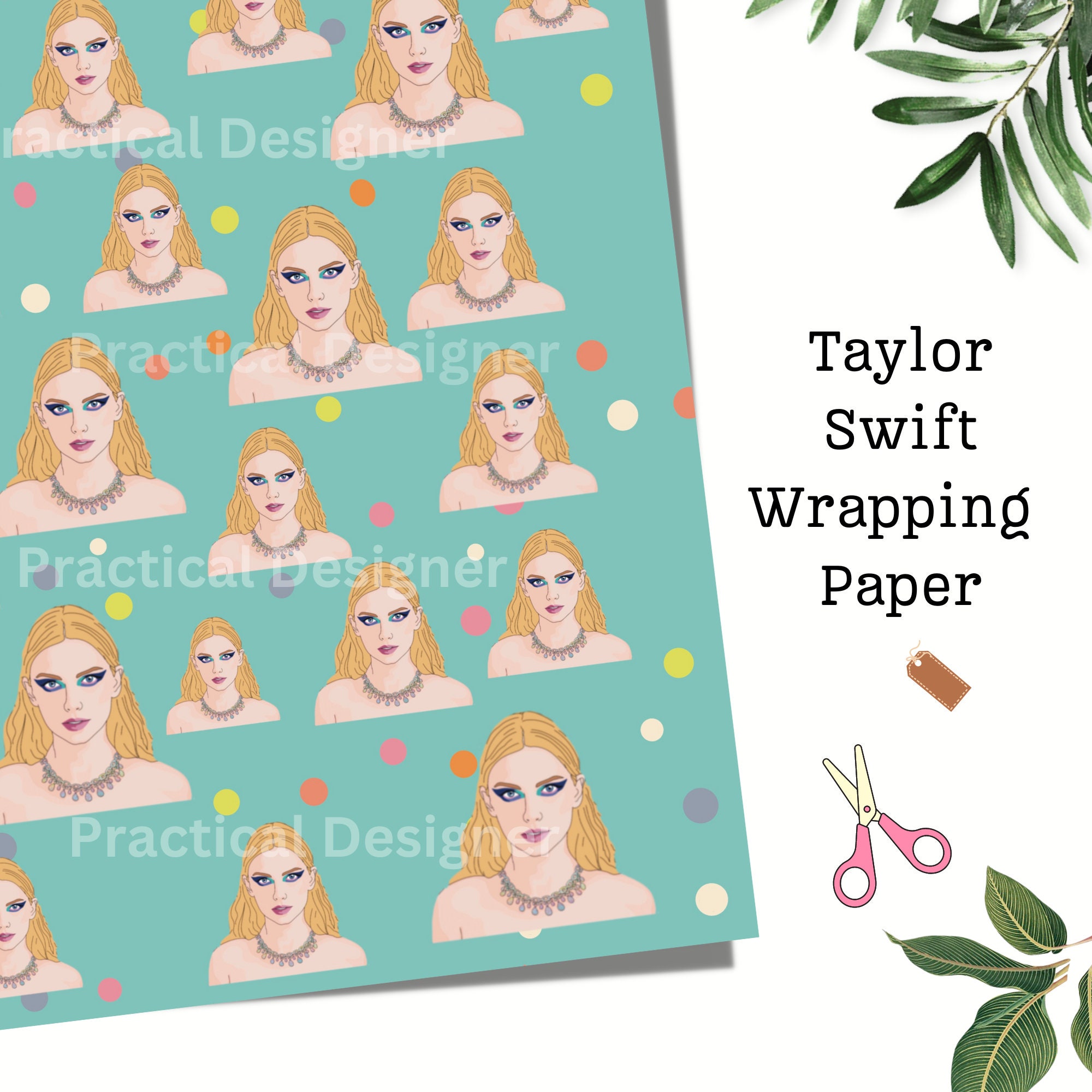 Taylor Swift Inspired Wrapping paper sheets — Super Awesome Mix