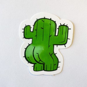 Prickly Peach | Cute and Funny Cactus Sticker