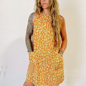 1960s/1970s Vintage Paisley Tent Mini Dress