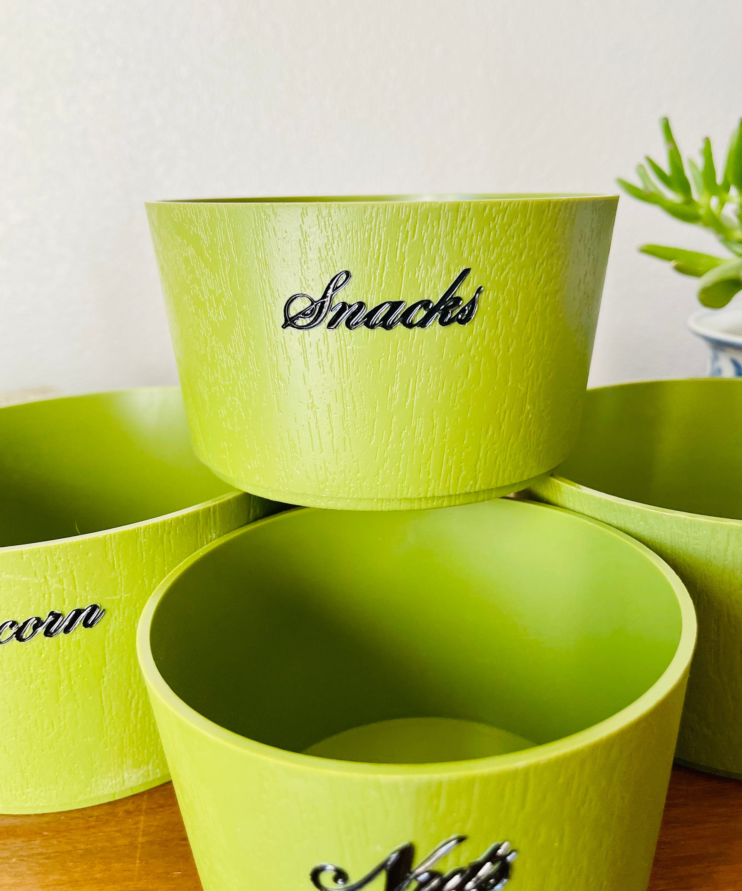Vintage 1970s Nesting Snack Bowl Set - Etsy