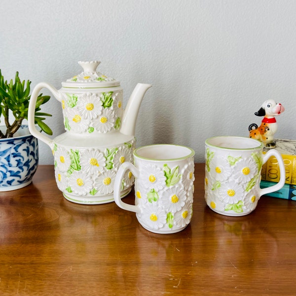 Daisy Tea Pot - Etsy