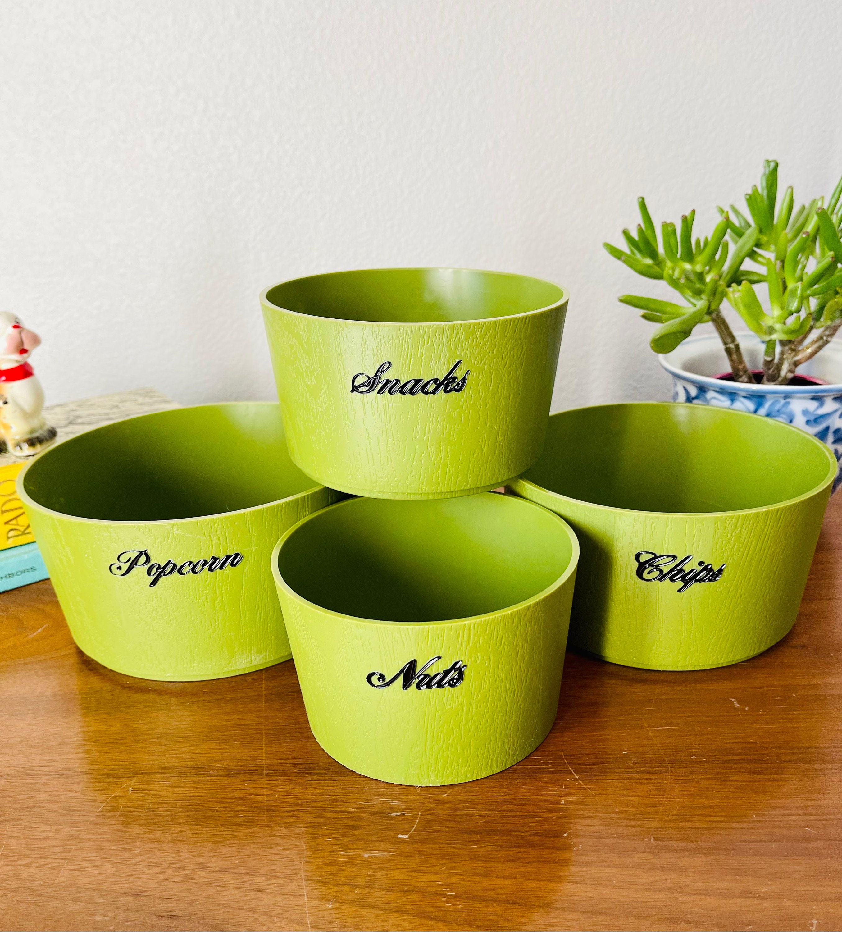 Vintage 1970s Nesting Snack Bowl Set - Etsy
