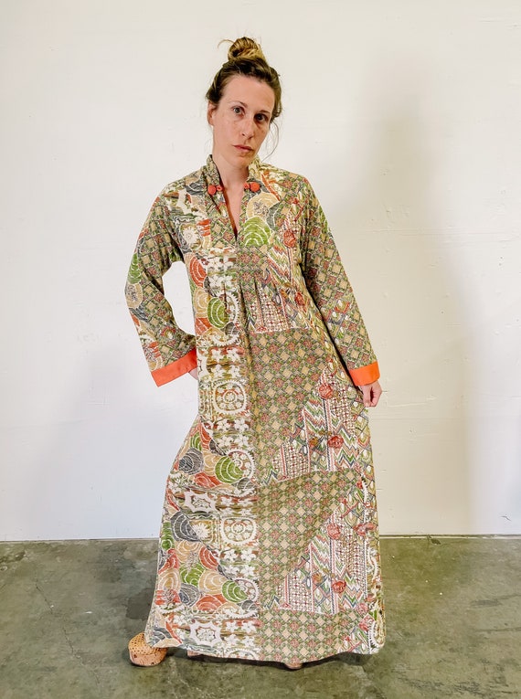 1970s Cotton Maxi S