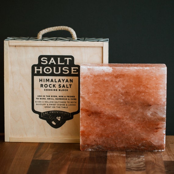 Himalayan Pink Salt Block, Cooking & Presentation Gift Box