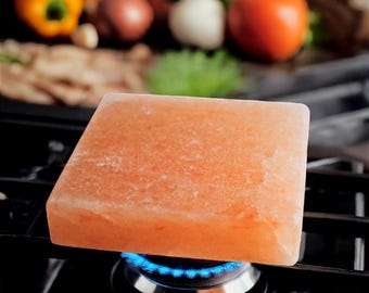 Himalayan Pink Salt Cooking Block: BBQ, Oven, Hob (20x20x5cm)