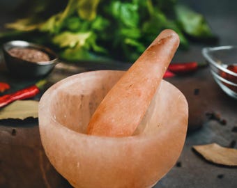 Himalayan Pink Salt Mortar & Pestle