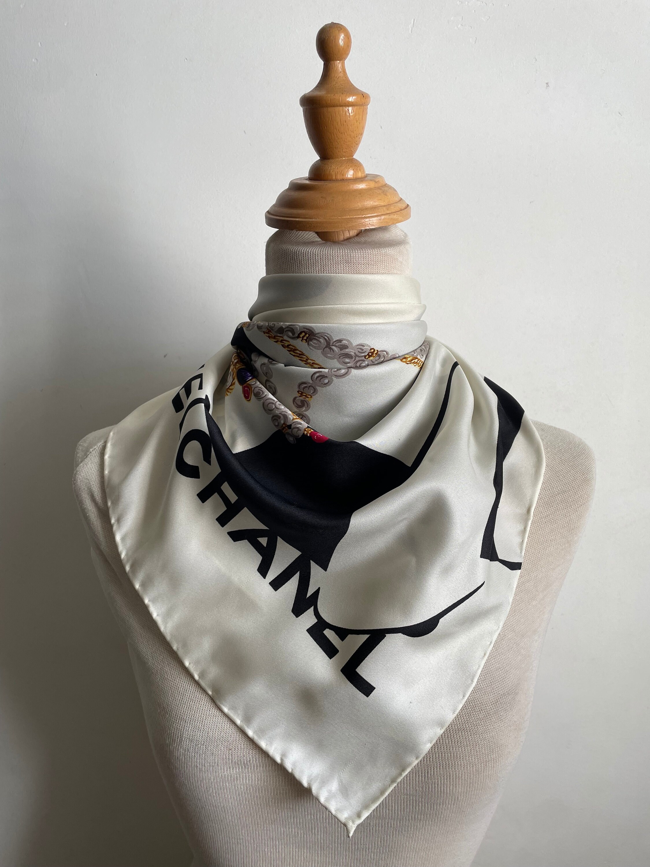 Chanel Vintage Silk Scarf