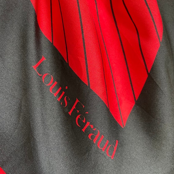 Louis Feraud Mod Stripe Red Vintage French Design… - image 4