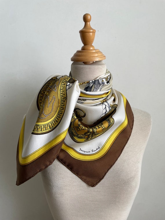 Vintage Hermes “Grand Apparat” Silk Scarf Necksca… - image 2