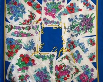 Vintage Christian Dior Blumen Schal Halstuch Accessoires Frauen Sommer Mode-Kostenloser Versand