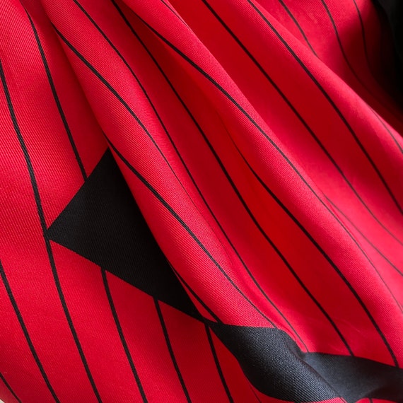 Louis Feraud Mod Stripe Red Vintage French Design… - image 5