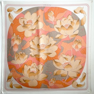 Hermes Lotus Scarf - Etsy