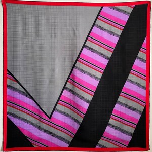 Vintage Bayron zijden sjaal Vintage hoofddoek sjaal vintage accessoires mode (34&quot;x34&quot;)