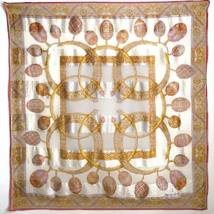 Vintage Trussardi silk scarf - Free shipping