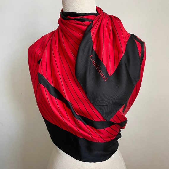 Louis Feraud Mod Stripe Red Vintage French Design… - image 2