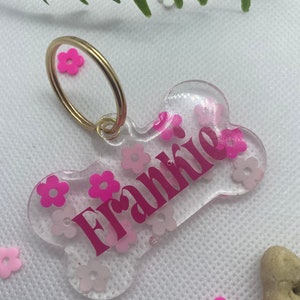 Flower Power pet ID tag