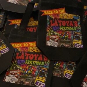 90s Theme Custom Treat Bag