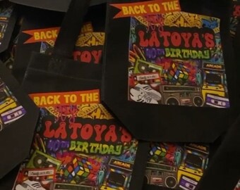 90s Theme Custom Treat Bag