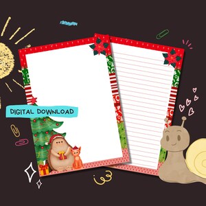 Around the Tree - Descarga digital PDF - Papel para escribir cartas de Penpal - Hojas de papel de notas imprimibles al instante - Forrado y sin forro incluido