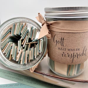 Gottes Versprechen  | Bibelverse im Glas | 70 Versprechen von Gott  an Dich | ermutigende Aussagen für den Alltag | christliches Geschenk