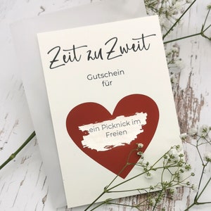 Rubbelkarte | Gutschein | Zeit zu Zweit | Geschenk zum Geburtstag | Weihnachtsgeschenk | Postkarte | persönlich