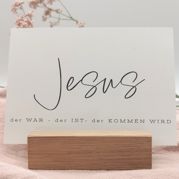 Christliche Postkarte JESUS | Offenbarung | Hoffnung für den Alltag | Bibelversl