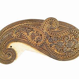 paisley printing block wooden brass block wooden printing stamps paisley design stamps hand carved block for printing hand block printing