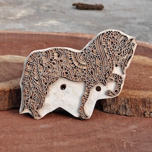 timbri a blocchi di legno, timbri a forma di cavallo per stampa tessile, stampa su carta, stampa su argilla, stampa su ceramica, timbri in ottone, stampa a blocchi manuali