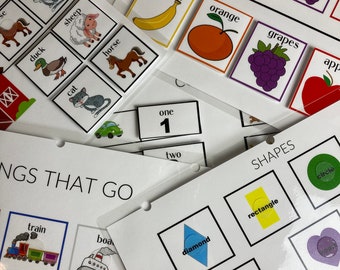 Adapted Books, Pre-K Busy Quiet Book Toddler, Homeschool Montessori Educational Book, Sensory Interactive Hands On Learning, Baby Kids Gift