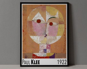 Paul Klee Vintage Poster | Art Print, Exhibition Poster, Abstract Art, Modern Wall Art, Wall Decor
