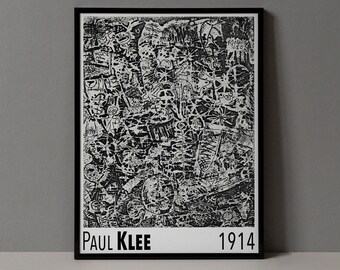 Paul Klee Vintage Poster | Art Print, Exhibition Poster, Abstract Art, Modern Wall Art, Wall Decor