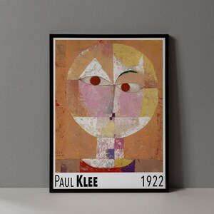 Paul Klee Vintage Poster | Art Print, Exhibition Poster, Abstract Art, Modern Wall Art, Wall Decor