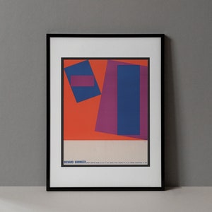 Richard Baringer Vintage Poster | Art Print, Exhibition Poster, Abstract Art, Modern Wall Art, Wall Decor