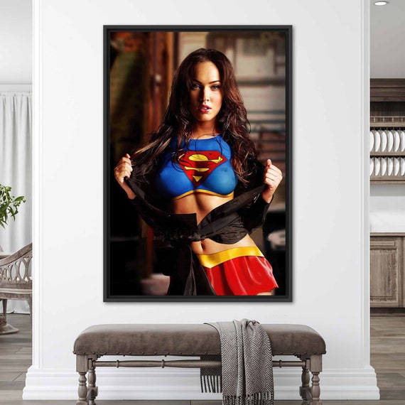 Superwoman Poster Megan Fox Superwoman Megan Fox Wall Art - Etsy