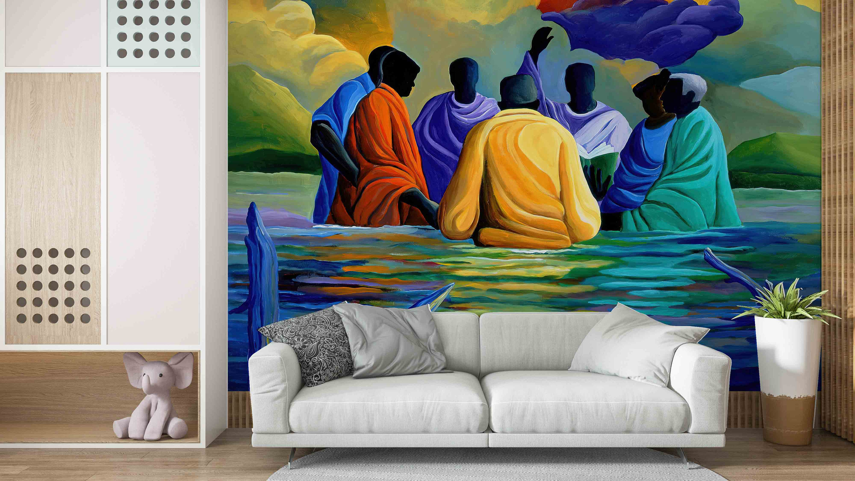 African Wall Art Black People Wall Decor Baptism Wall Art Etsy