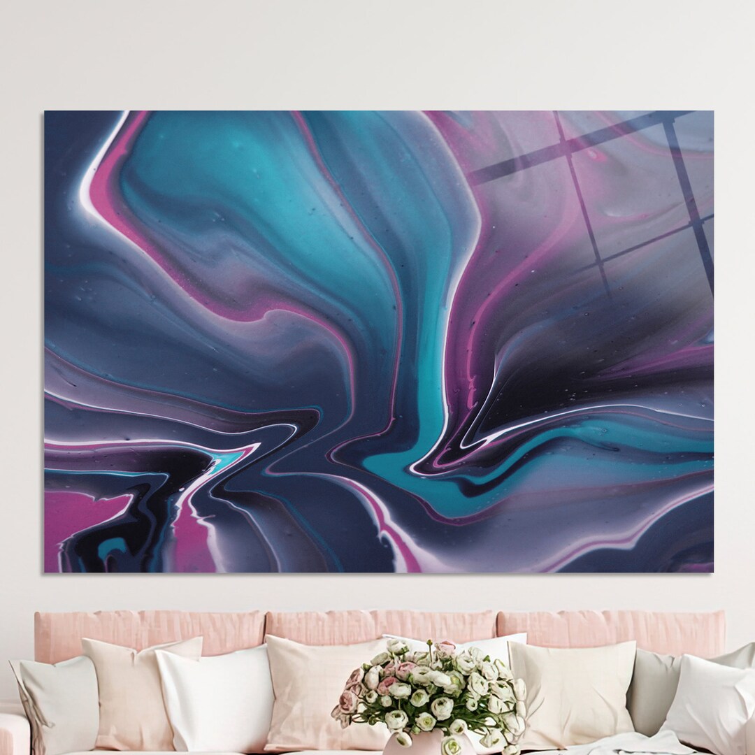 Personalized Glass Art Wall Decor Abstract Glass Decor Etsy