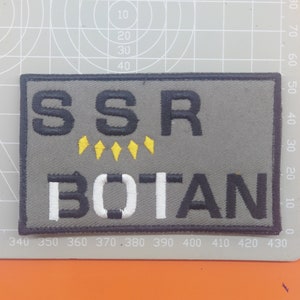 Rechteckiger Aufnäher &quot;SSR BOTAN &quot; Shishiro Botan Name Patch Ver.2