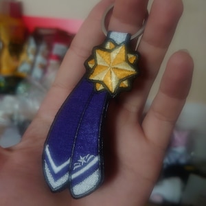 Comet embroidery pendant &quot;HoloLive 0&quot; - suisei_hosimati 星街すいせい ホロライブ0期生