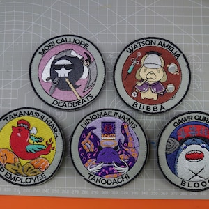 8cm circular patch "HoloLiveEN Mascot" "VER. 2"