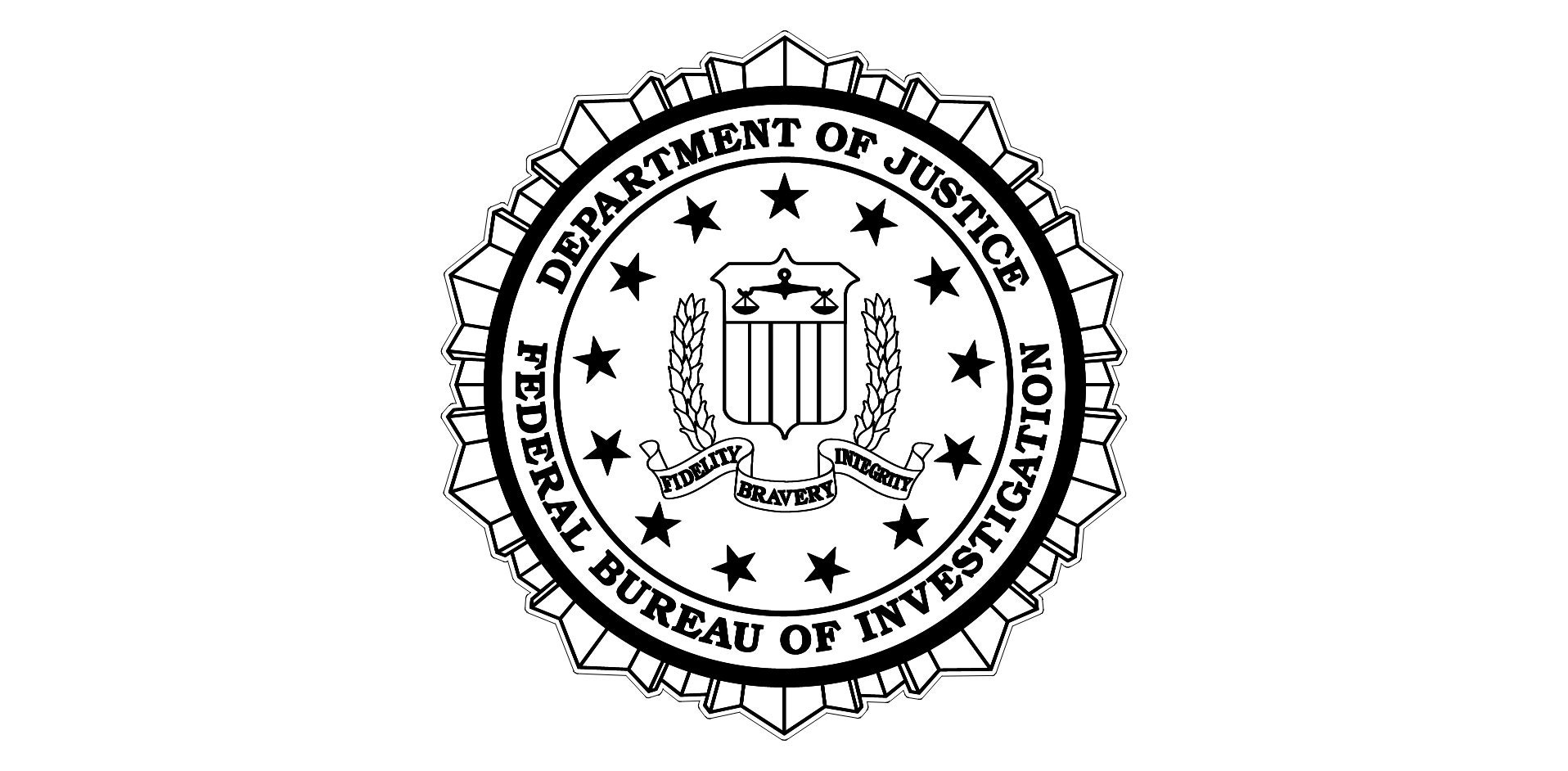 Fbi Logo Black And White