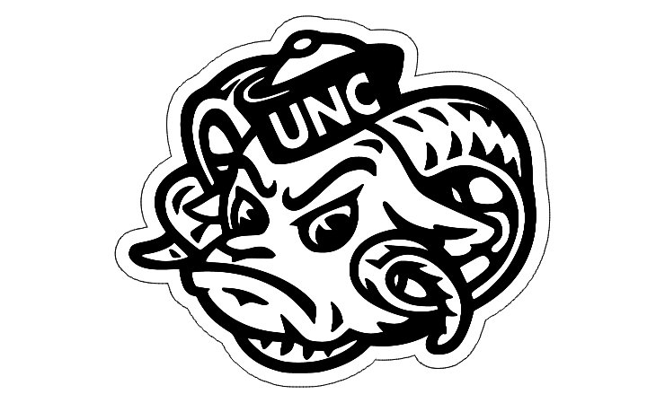 Logotipo de UNC Ramsés Head archivo SVG - Etsy España
