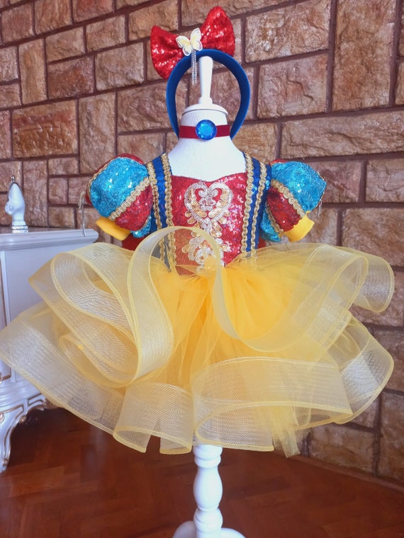 SNOW WHITE DRESS for Baby. Snow White Costume for Birthday. - Etsy SNOW WHITE DRESS for Baby. Snow White Costume for Birthday. - Etsy