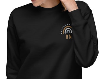 RN Neutral Rainbow Fleece gevoerd sweatshirt