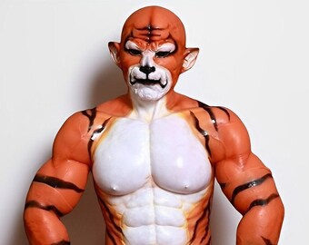 Ultimate Jungle Majesty: Comprehensive Silicone Tiger Transformation Set with Mask, Bodysuit, and Gloves