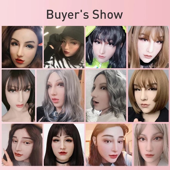 femalemask 手作りのリアルな女性マスク胸あり胸なしコスプレマスクやクロスプレイ用彼女へのプレゼントに - Etsy 日本