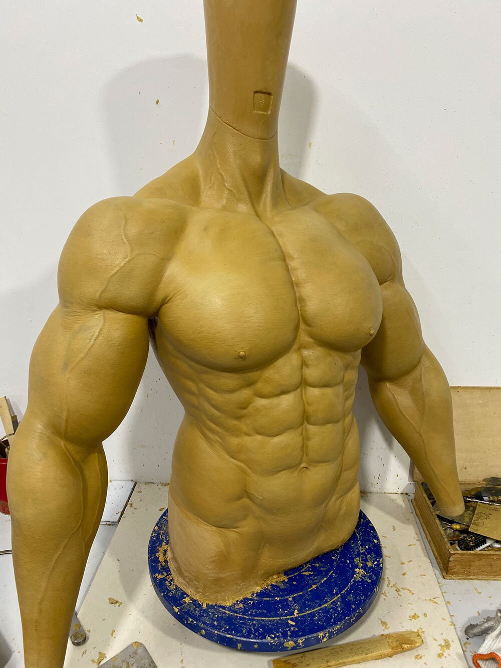 Realistic Muscle Suit With Arms for Cosplay Medical Silicon Made Muscular Body Suit Cosplay