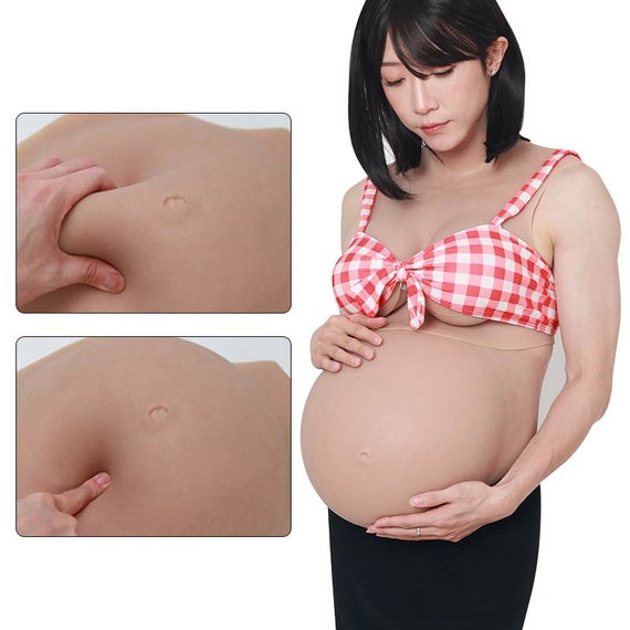 Authentic Silicone Realistic Pregnant Belly for Cosplay Female Fake Pregnant  Belly for Cosplays Silicon Accessories Gift Idea for Her 