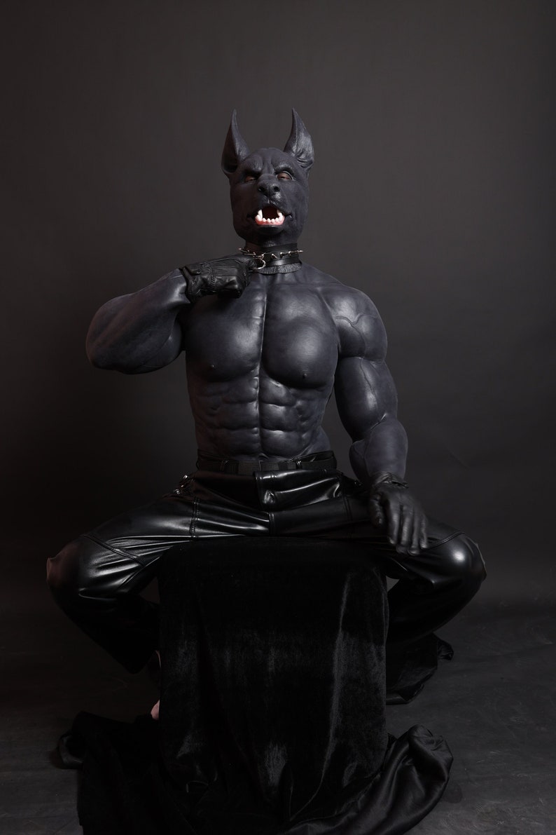 Black Upper Body Muscle Suit With Arms for Cosplay Medical Silicon Made