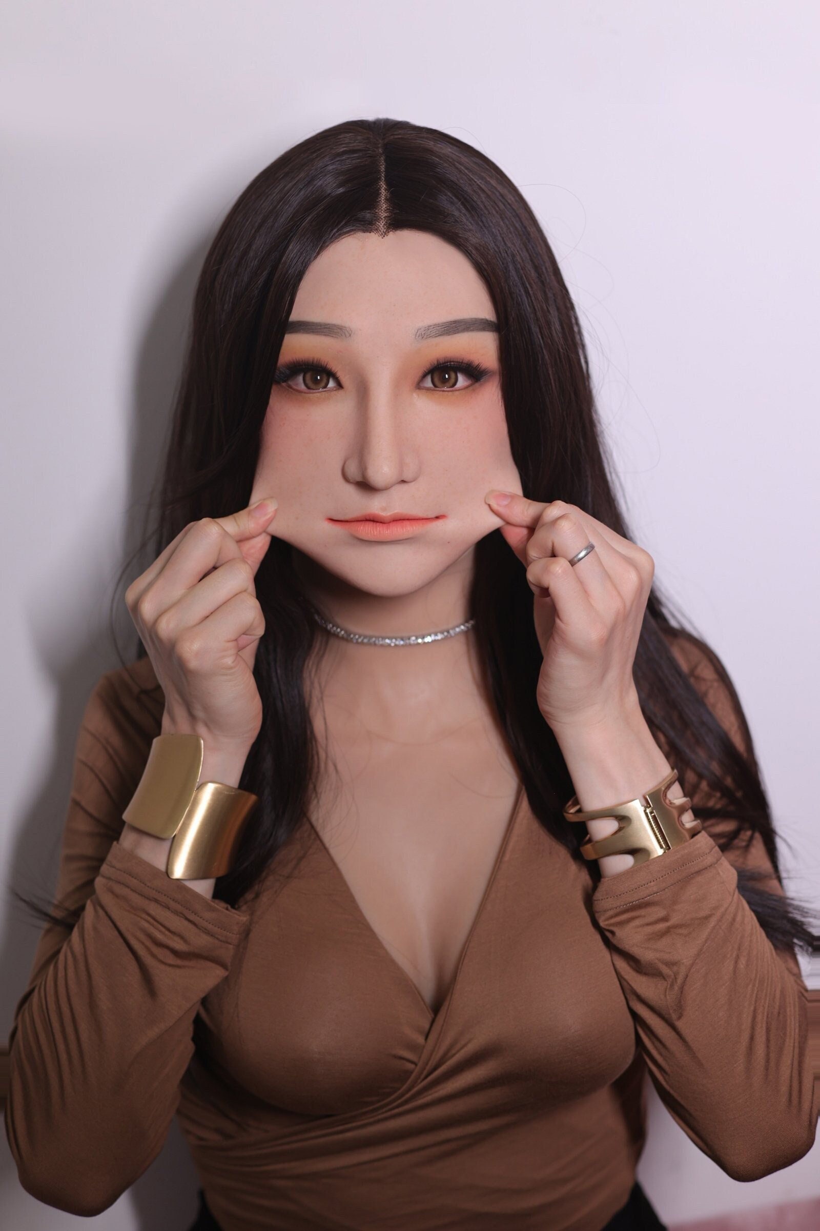 Cheap New Female mask latex silicone Machina realistic human skin