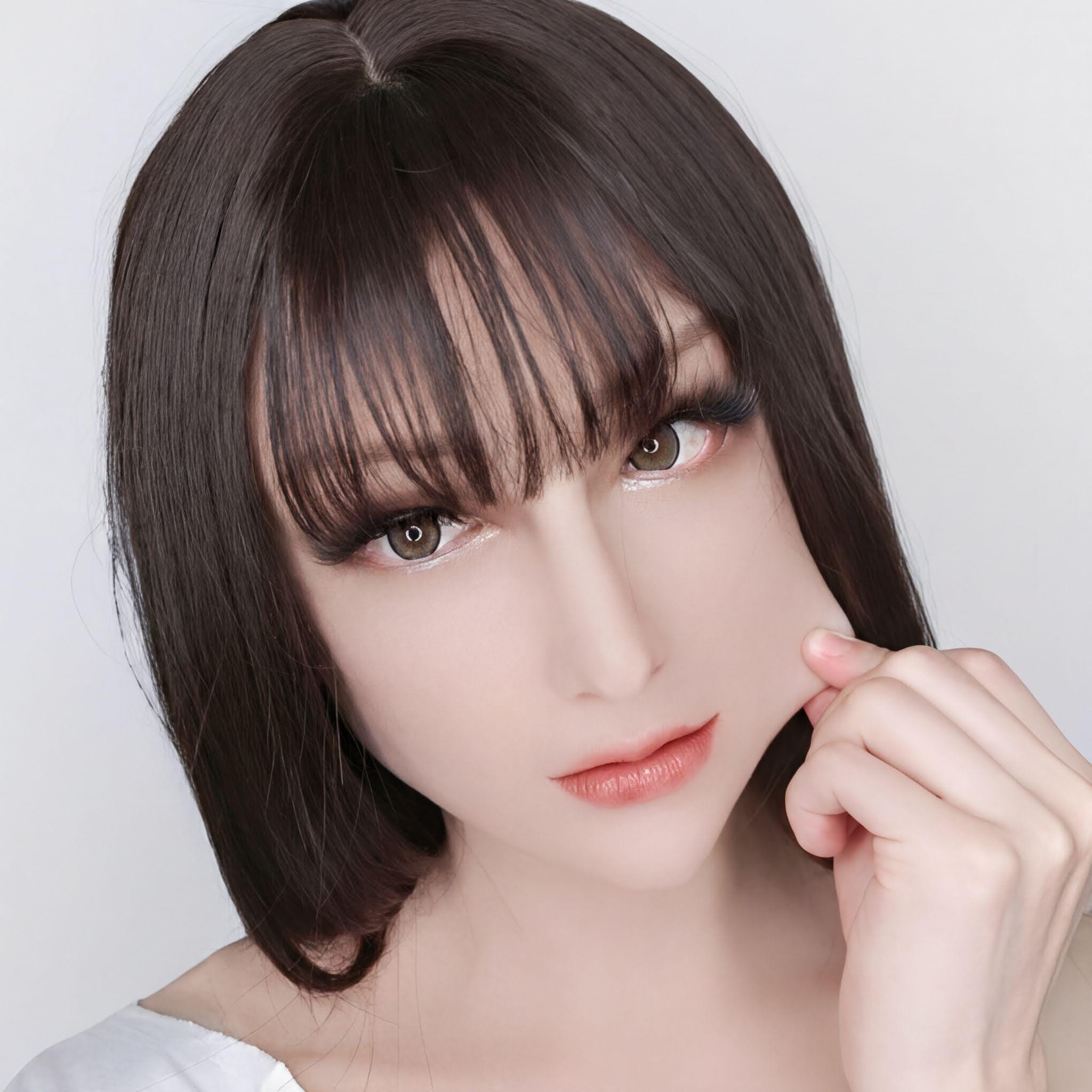 Máscara De Silicona Femenina Realista | Transpirable Y Suave De Látex Natural | Incluye Peluca | Ideal Para Cosplay, Halloween Y Festivales De Música